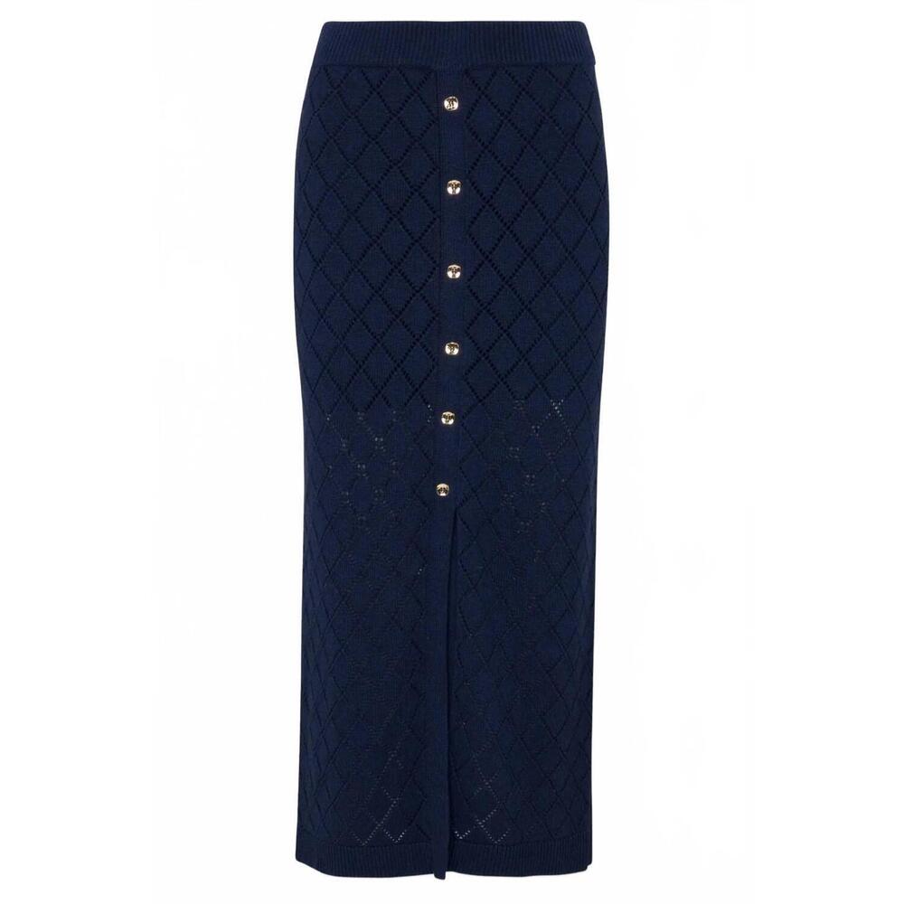 NEW HEVRON women's mia skirt in navy